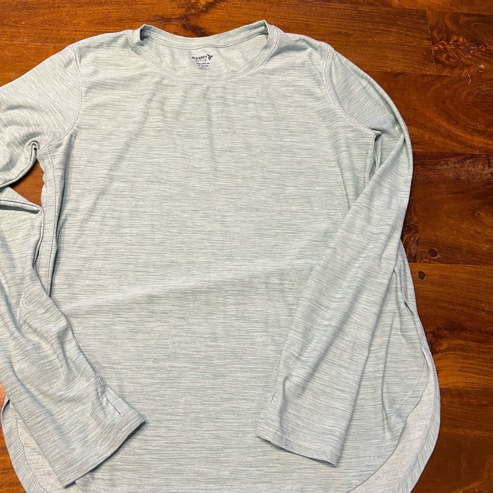 Mint Green Long-Sleeve Performance Shirt